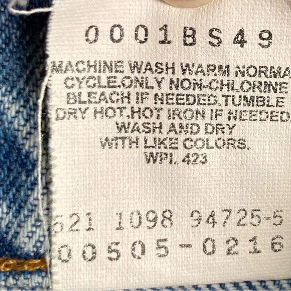 VTG 90s Levi's Men's 505 Straight Jeans Y2K - Picture 8 of 8